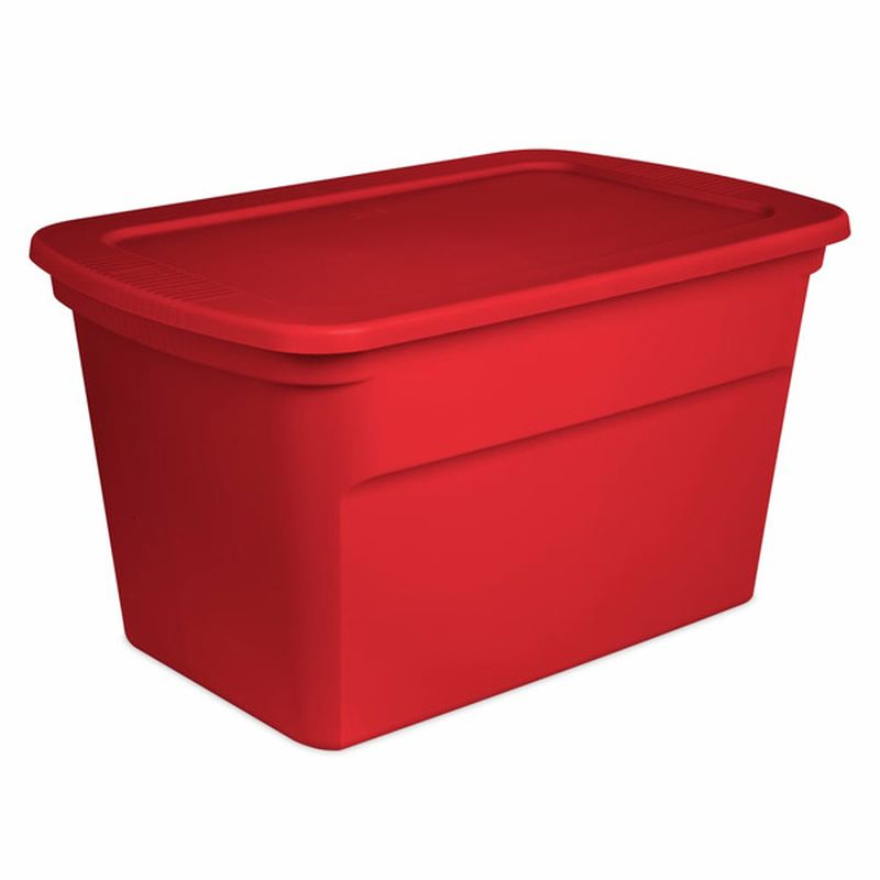 30 Gallon Sterilite Red Tote Bag