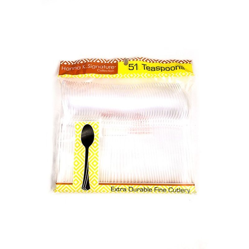 Hanna K. Signature Clear Heavyweight Plastic Teaspoon