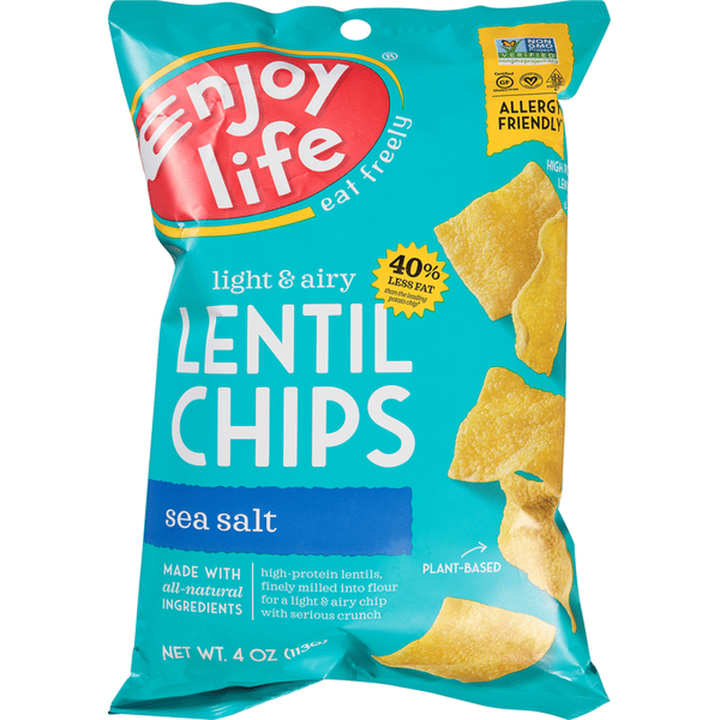 Enjoy Life Light & Airy Sea Salt Lentil Chips (4 oz) from Fairway ...