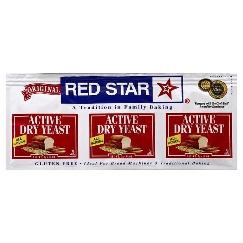 Red Star Yeast Yeast, Active Dry, Original (0.25 oz) from Publix