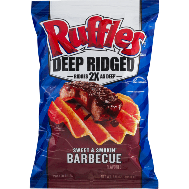 Ruffles Deep Ridged Sweet And Smokin Barbecue Potato Chips 6875 Oz Instacart 1122