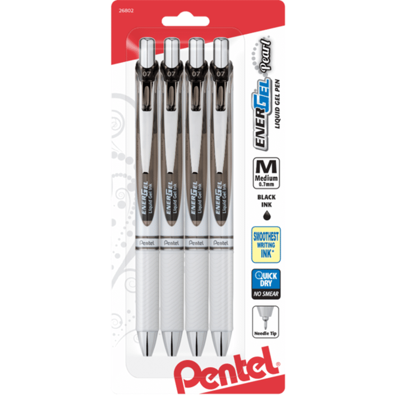 Pentel 0.7mm EnerGel Black Medium Point Liquid Gel Pen