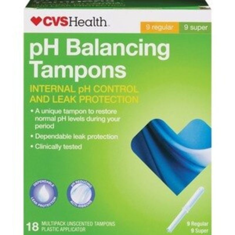 CVS Pharmacy pH Balancing Tampons (18 ct) Instacart