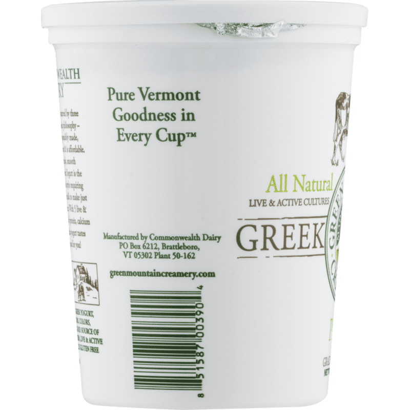 Green Mountain Creamery 0 Fat Greek Yogurt Plain (32 oz) Instacart