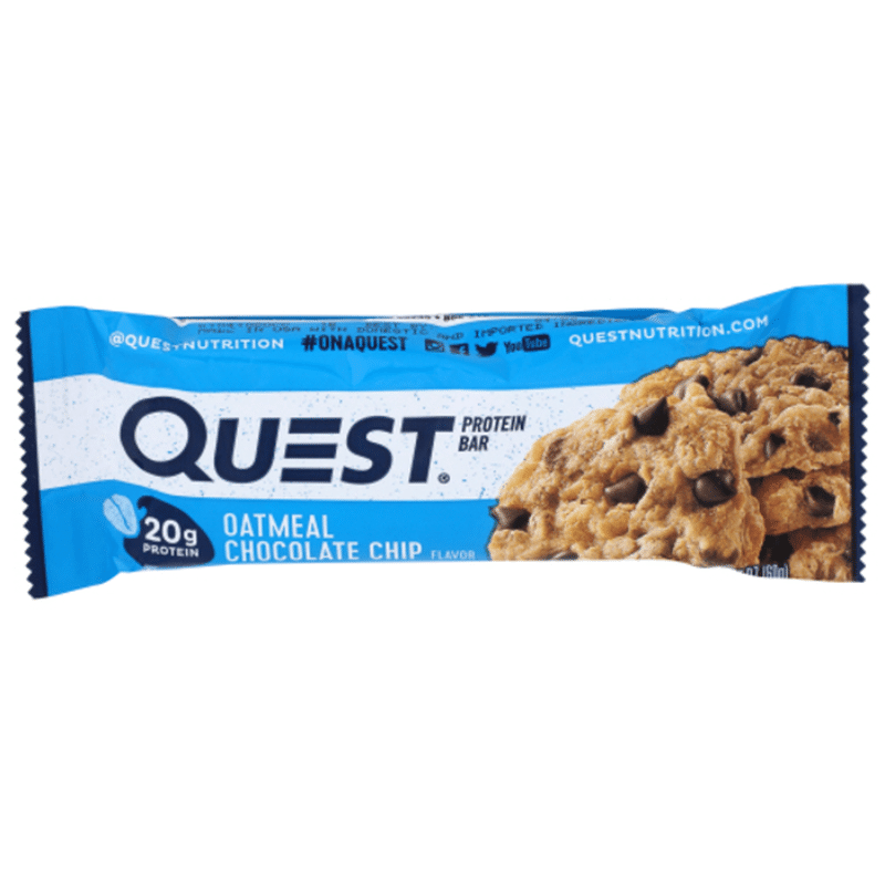 Quest Oatmeal Chocolate Chip Protein Bar (2.12 oz) - Instacart