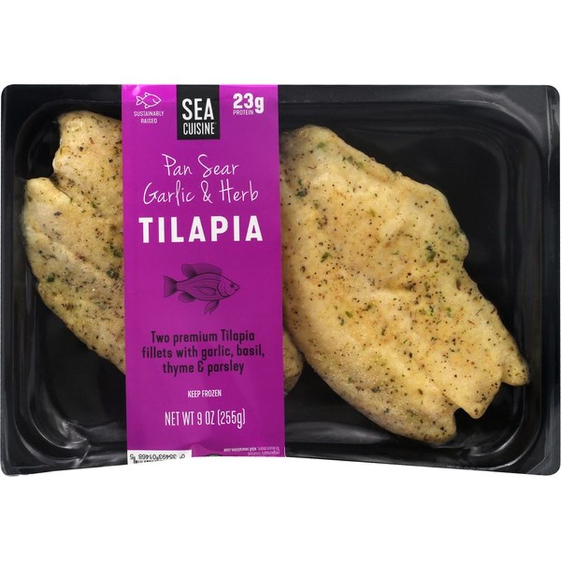 Sea Cuisine Tilapia, Pan Sear Garlic & Herb (9 oz) from Giant Food