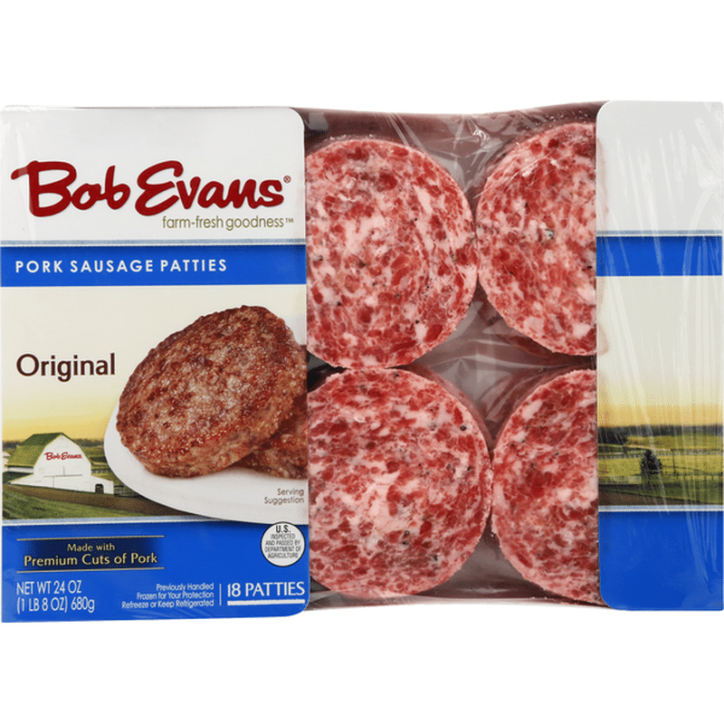 Bob Evans Original Pork Sausage Patties (18 each) Instacart