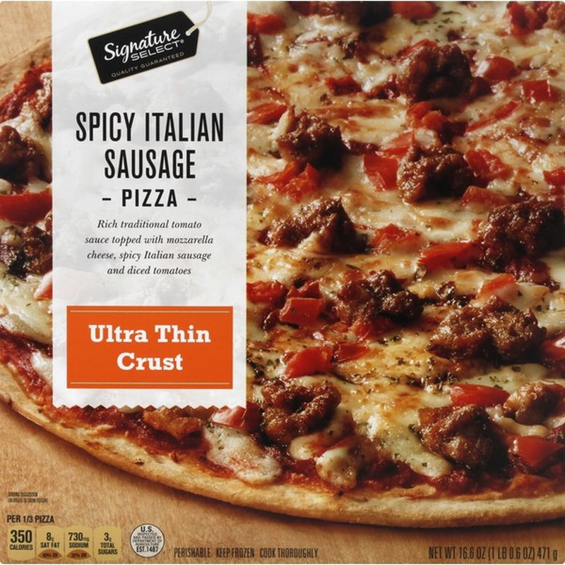 Signature Select Pizza, Spicy Italian Sausage, Ultra Thin Crust (16.6