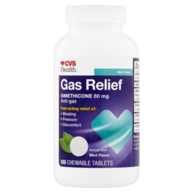 CVS Health Gas Relief Simethicone, Mint Flavor (100 ct) Instacart