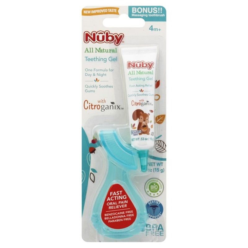 nuby citroganix teething gel