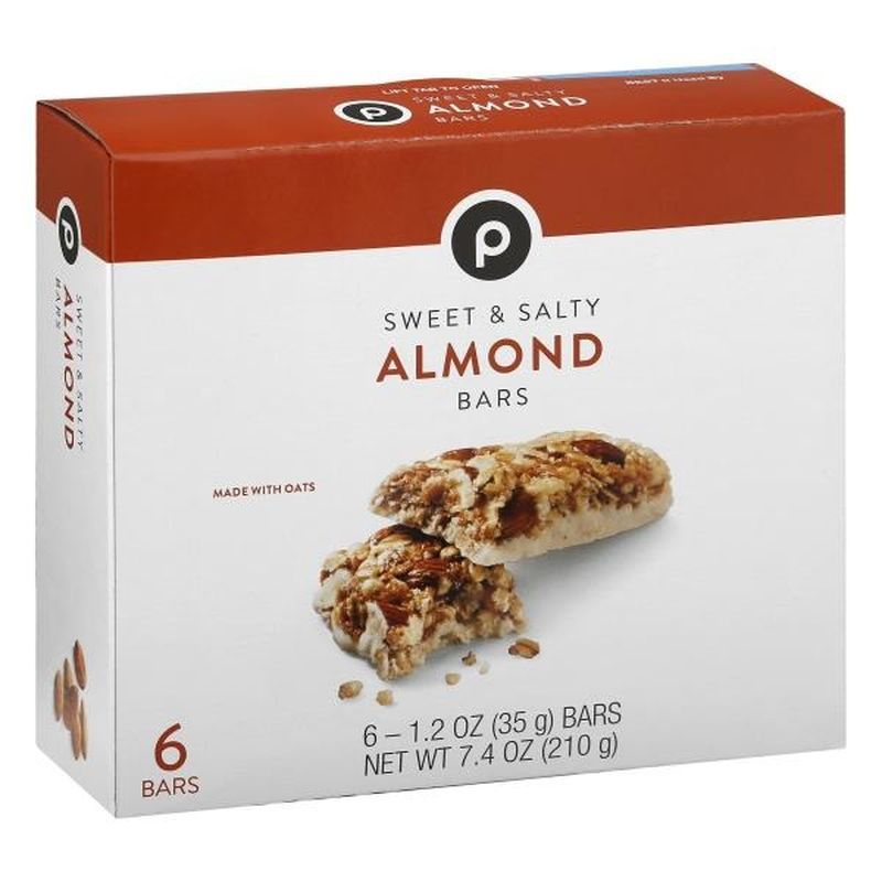 Publix Almond Bars Sweet Salty 6 Each Instacart