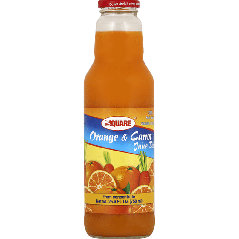 Square Juice Drink, Orange & Carrot (25.4 oz) Instacart