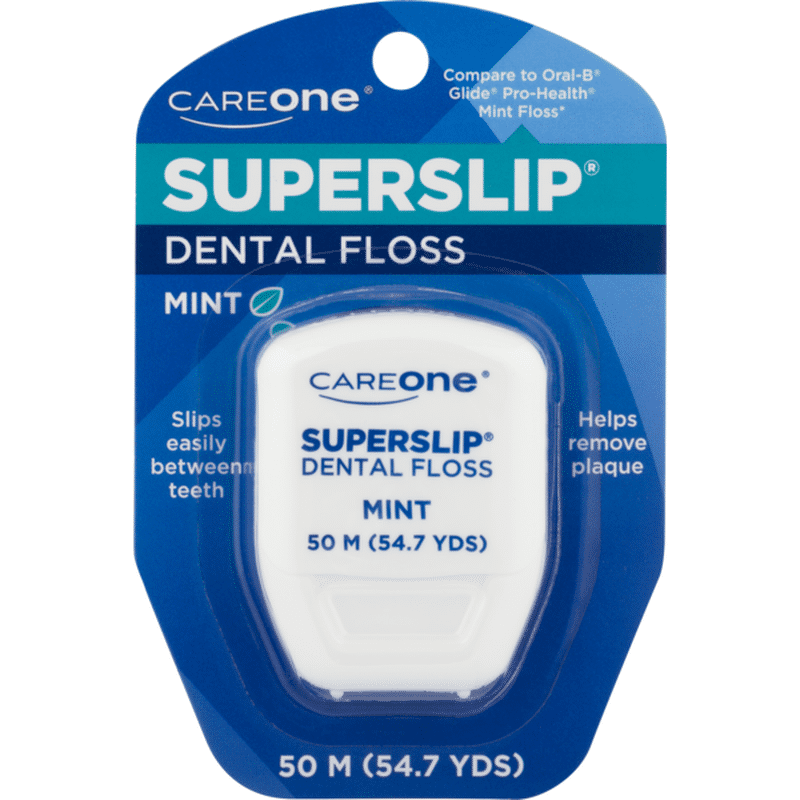 CareOne Superslip Dental Floss Mint (1 ct) - Instacart