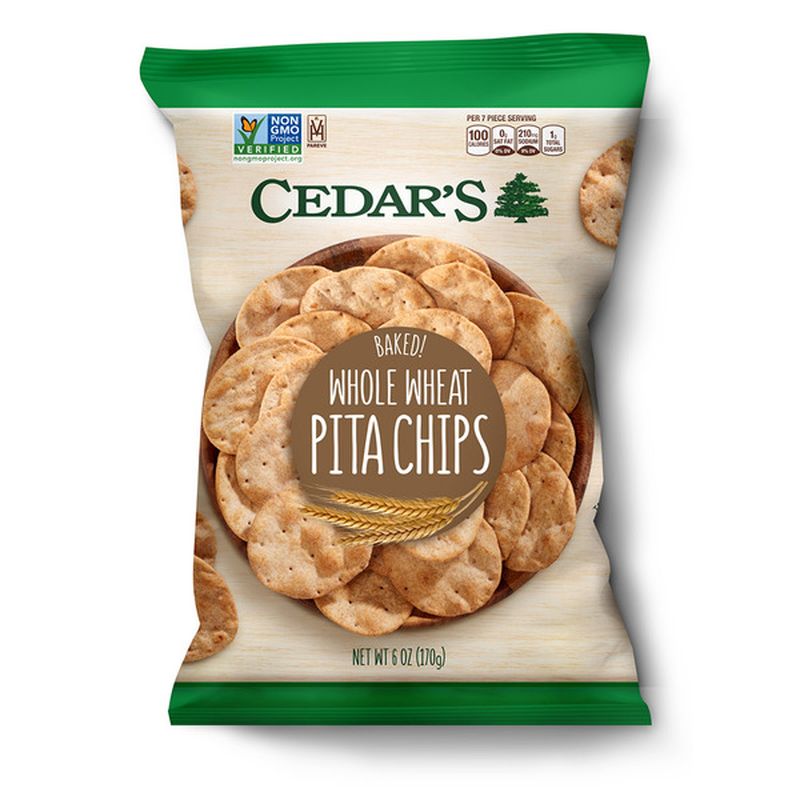 Cedar's Foods Whole Wheat Pita Chips (6 oz) Instacart