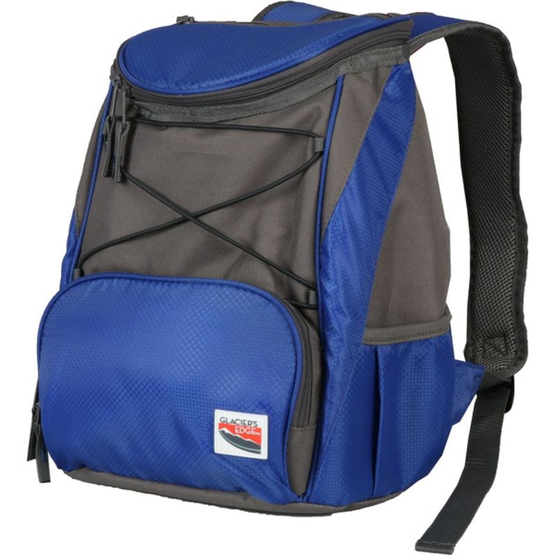 Glacier's Edge Blue & Black Backpack Cooler