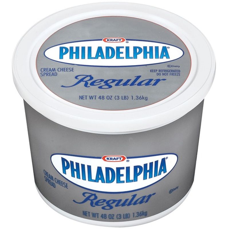 Kraft Philadelphia Regular Cream Cheese Spread (48 Oz) - Instacart