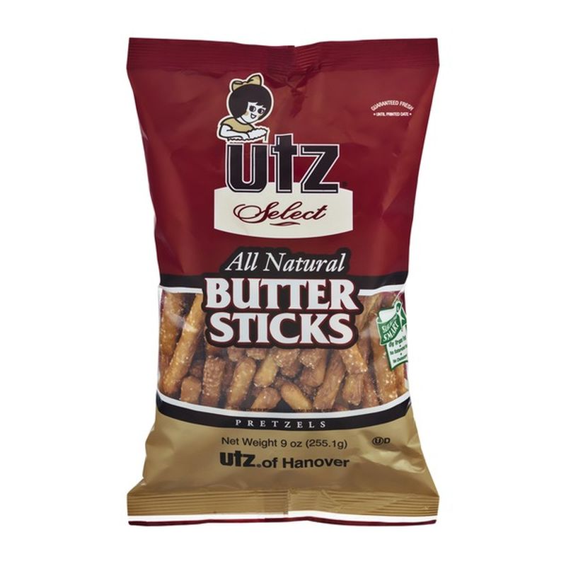 Utz Select All Natural Butter Sticks Pretzels (9 oz) Instacart