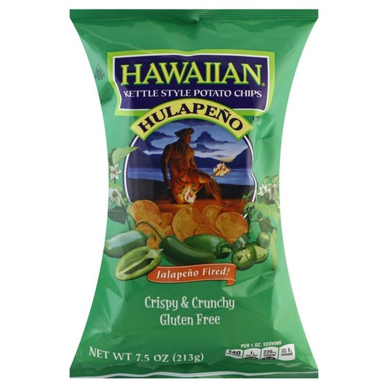 Hawaiian Potato Chips, Hulapeno, Kettle Style (7.5 oz) Instacart