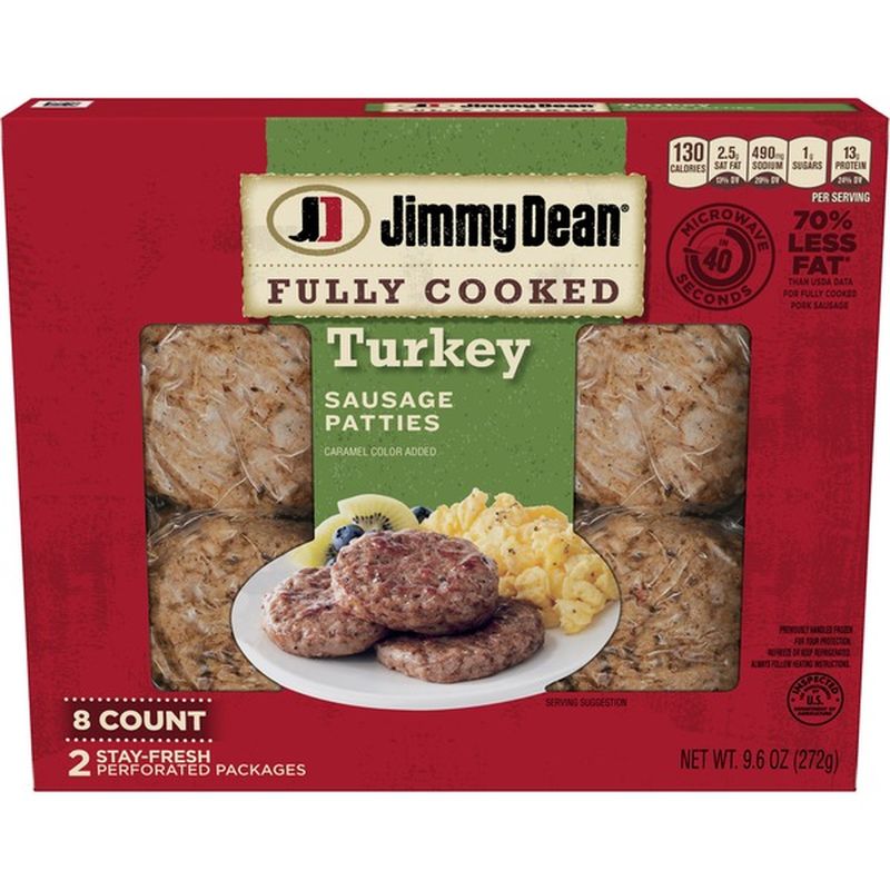 Jimmy Dean Fully Cooked Turkey Sausage Patties Ct Oz King Sexiz Pix