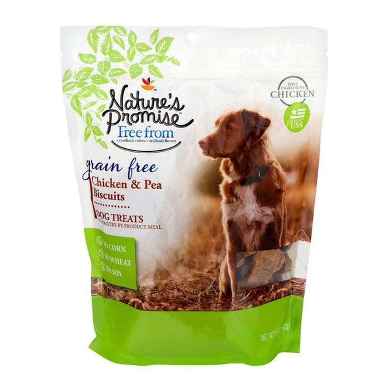 Nature's Promise Grain Free Dog Treats Chicken & Pea Biscuits (12 oz