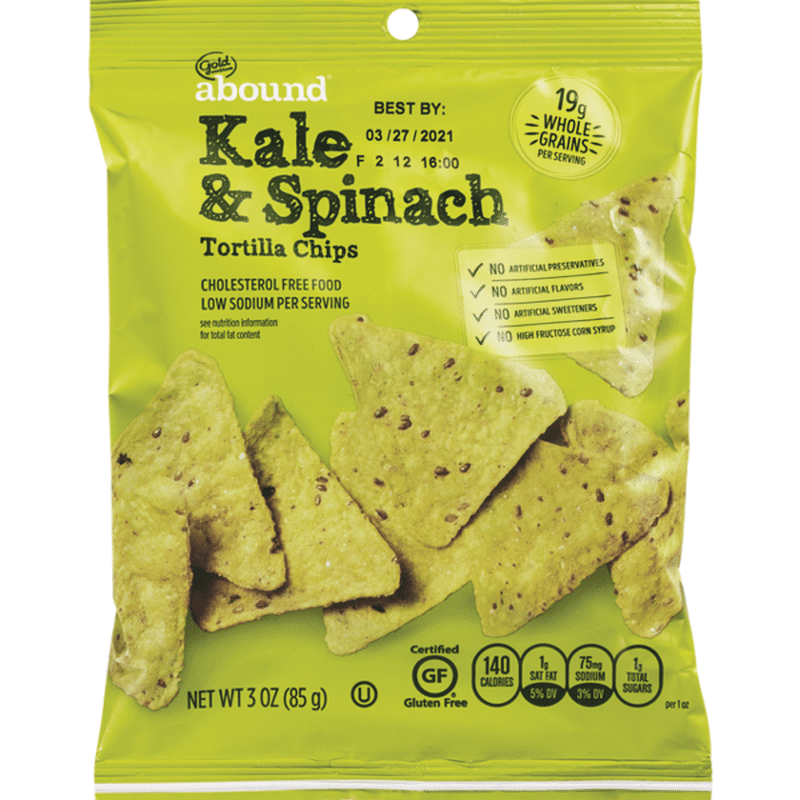 Gold Emblem Abound Kale & Spinach Tortilla Chips (3 oz) Instacart