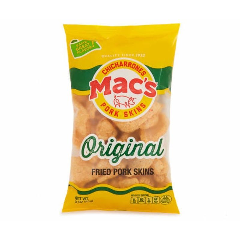 Macs Fried Pork Skins, Original (3 oz) Instacart