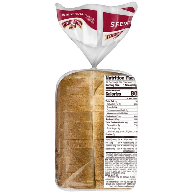 Pepperidge Farm® Seeded Rye Bread (16 oz) from Publix Instacart