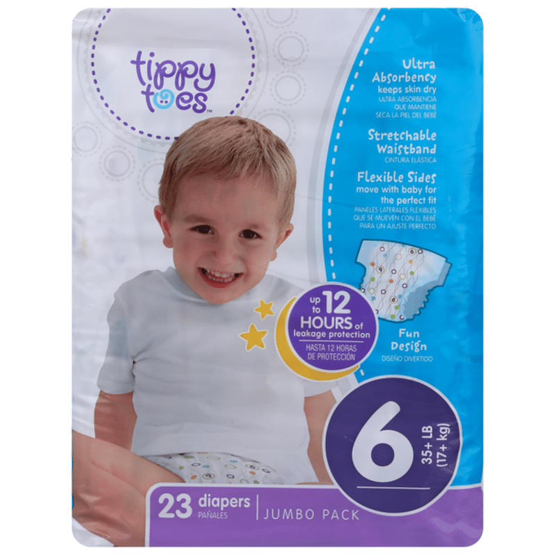 tippy toes diapers size 4