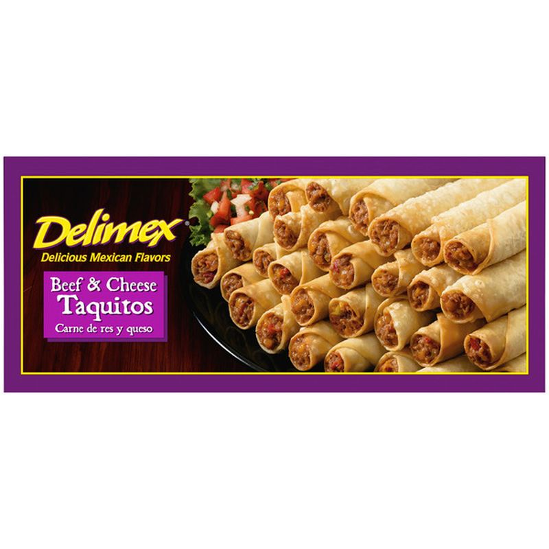 Delimex Beef & Cheese Large Flour Taquitos Frozen Snacks (42 ct