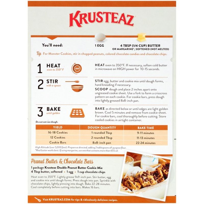 Krusteaz Double Peanut Butter Cookie Mix (16 oz) from Giant Food Stores