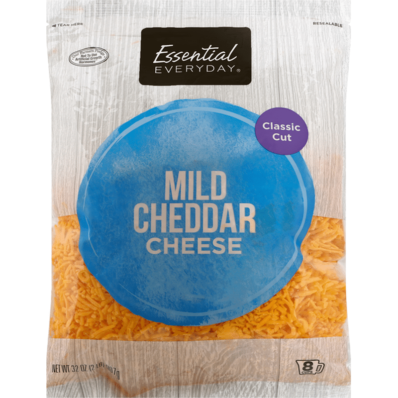Essential Everyday Cheese, Mild Cheddar, Classic Cut (32 oz) Instacart