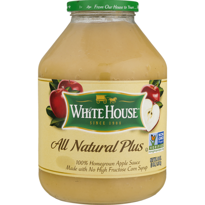 White House Apple Sauce, Natural Plus (46 oz) Instacart