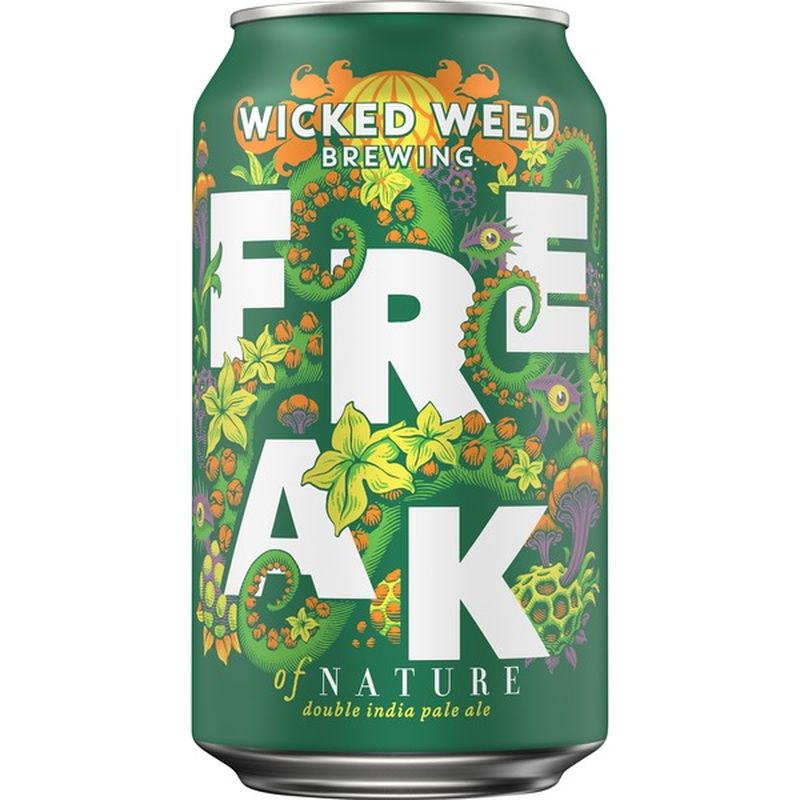 Wicked Weed Brewing Freak Of Nature Double Ipa Beer 12 Oz Instacart