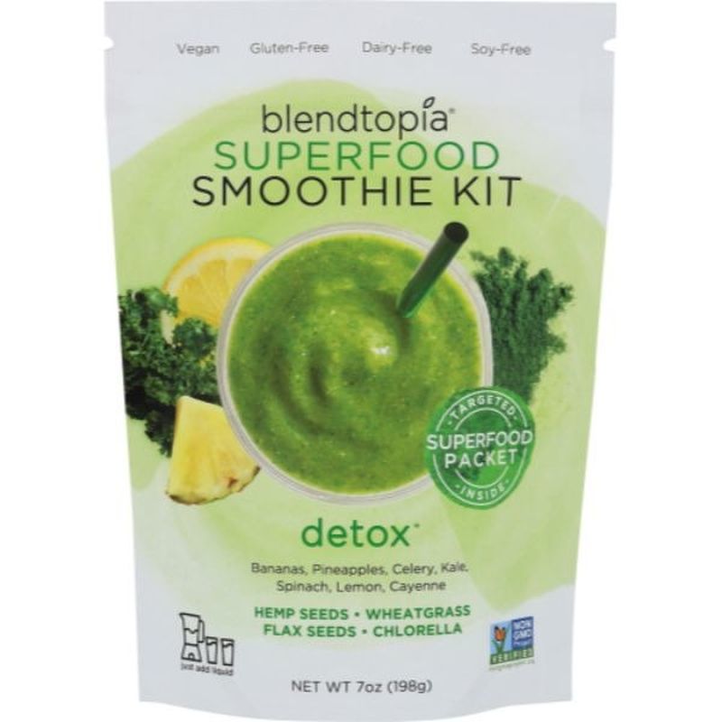 Blendtopia Smoothie Kit, Superfood, Detox (7 oz) Instacart