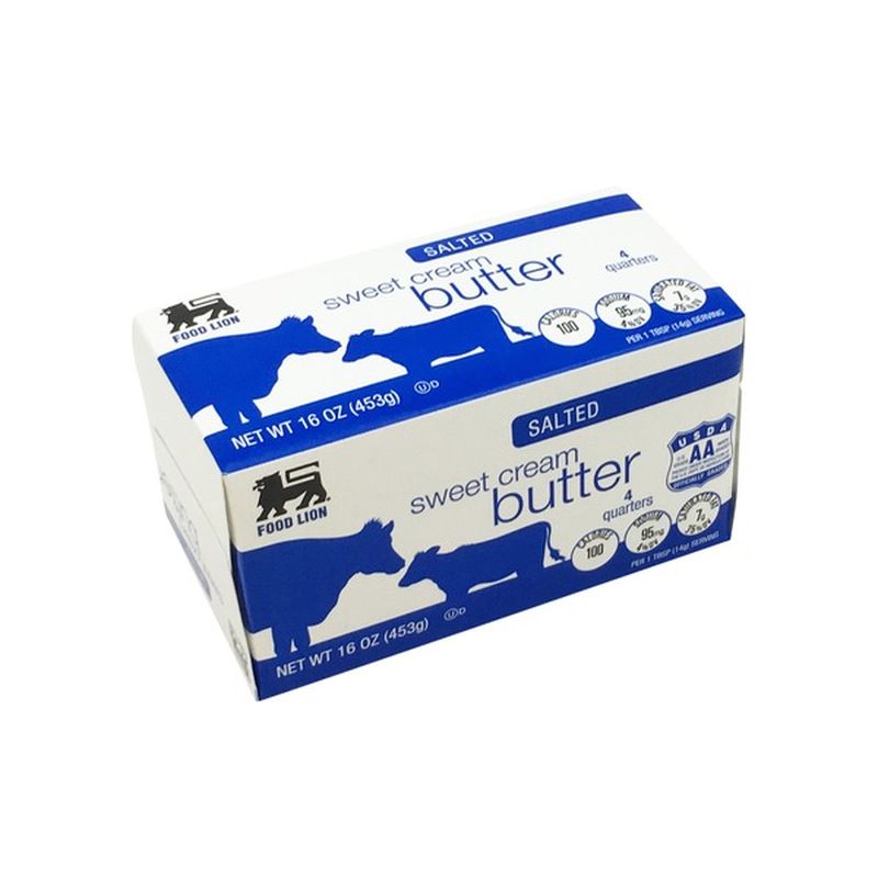 Butter unsalted cream Food lion butter