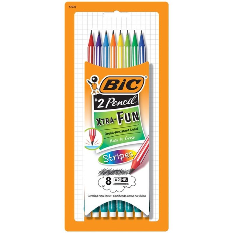 BiC Xtra Fun Stripes Pencils