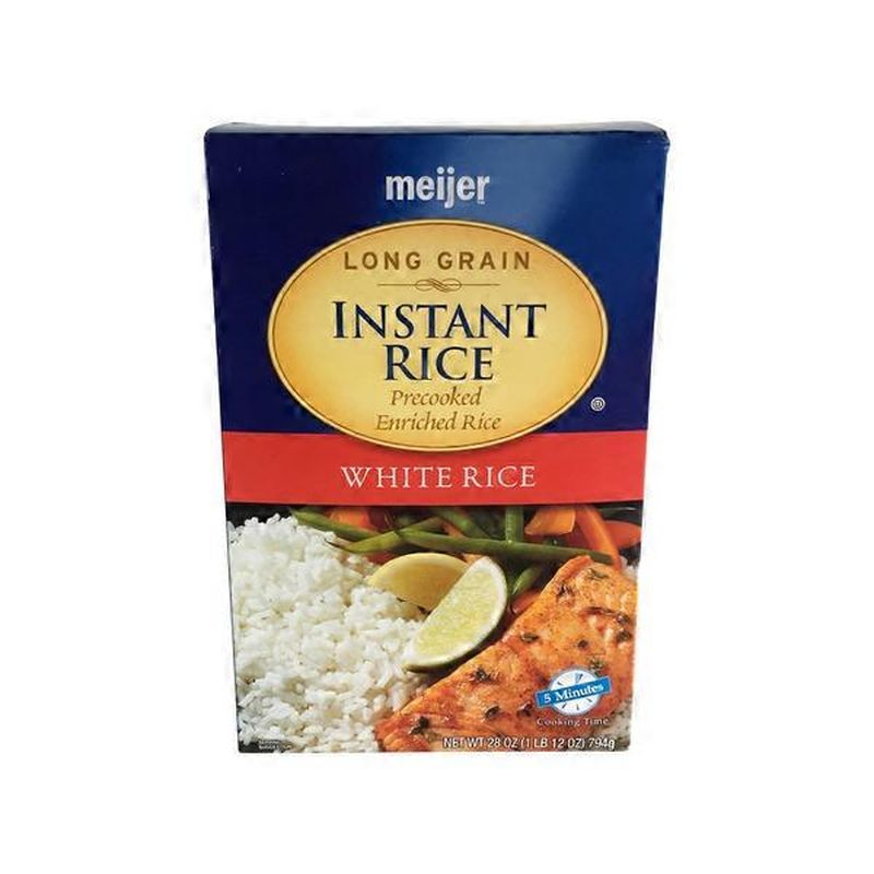 Meijer Long Grain Instant White Rice (28 oz) Instacart
