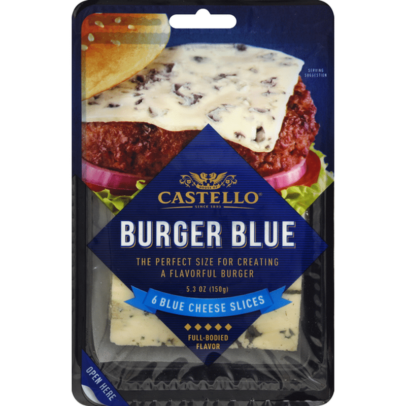 Castello Blue Cheese, Burger Blue, Slices (6 each) Instacart