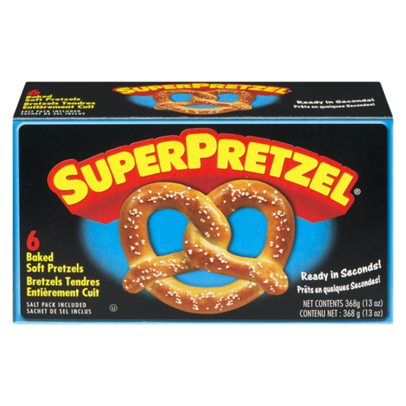 Super Pretzel Fully Baked Soft Pretzels (368 G) - Instacart