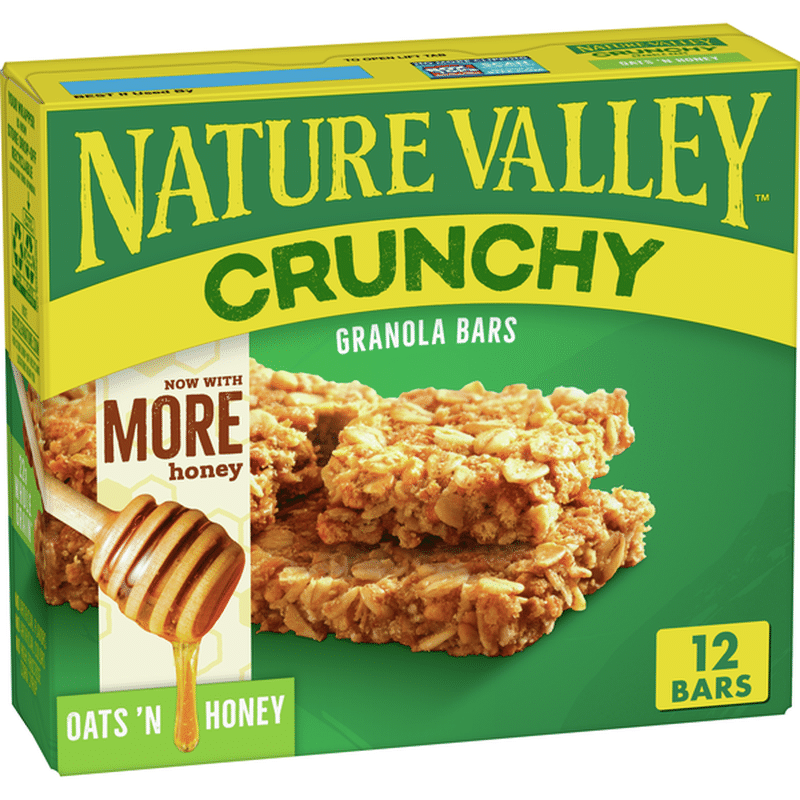 Nature Valley Crunchy Granola Bar Oats N Honey 12 Bars 8 94 Oz Instacart