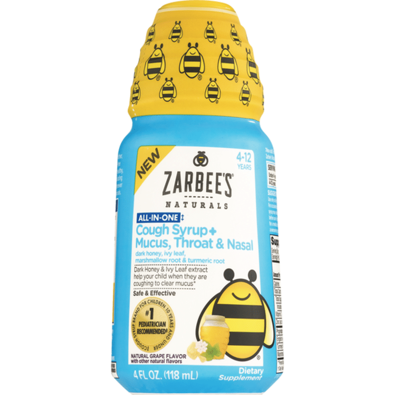 Zarbee's Naturals Allinone Cough Syrup + Murus, Throat & Nasal Dark