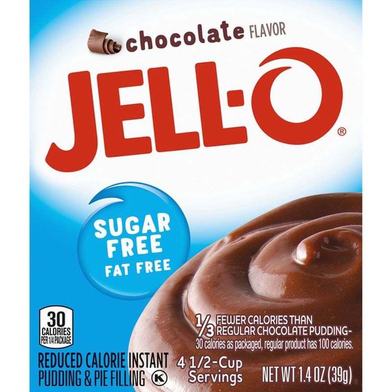 JellO Chocolate SugarFree FatFree Instant Pudding & Pie Filling (1.4