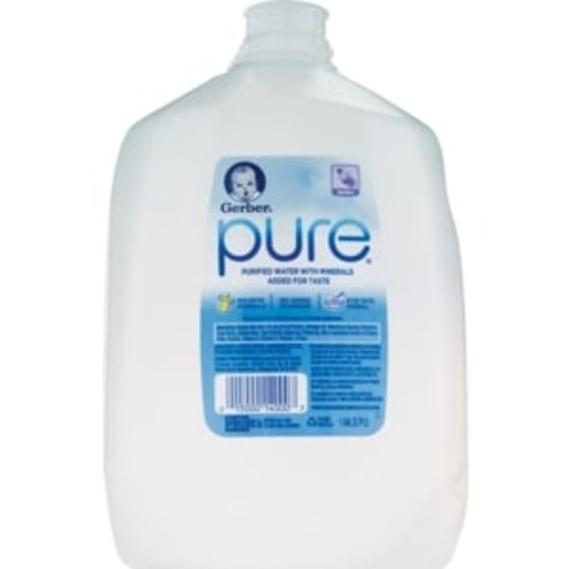 Gerber Water, Purified, Birth+ (1 gal) Instacart