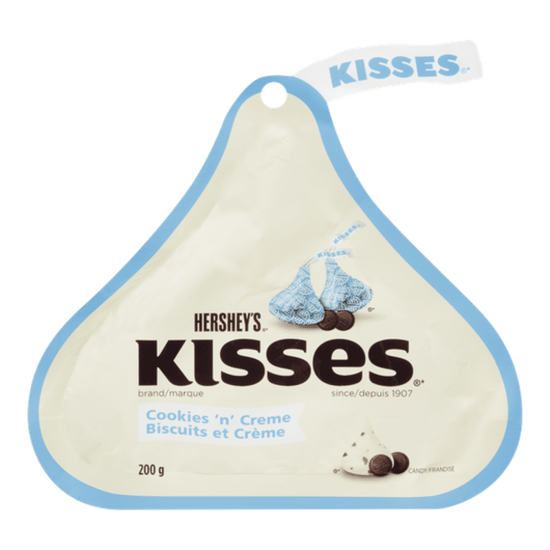 Hershey's Iconic Kiss Cookies & Cream (200 g) - Instacart