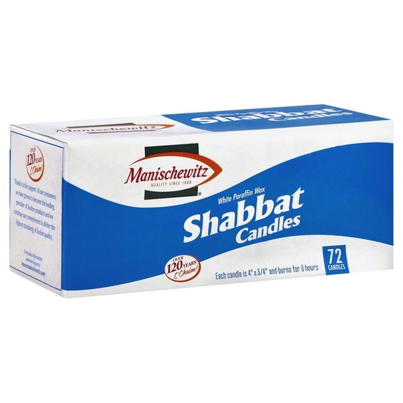 White Candles 12 Pack Yehuda Shabbos Candles