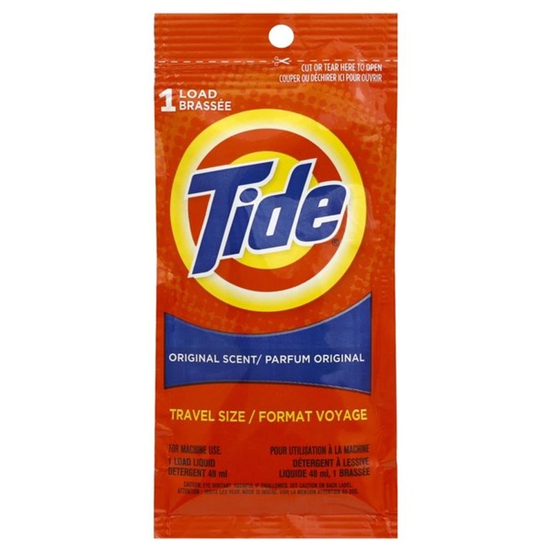 Tide Detergent Travel Size Original Scent 1 Load