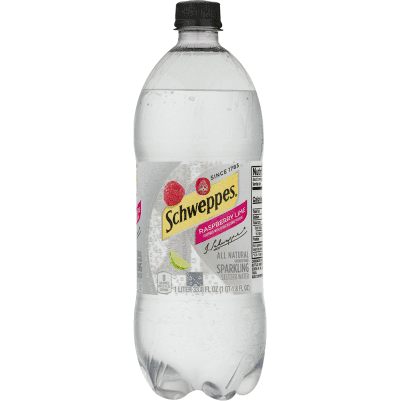 Schweppes Raspberry Lime Sparkling Lime Seltzer Water (1 L) Instacart