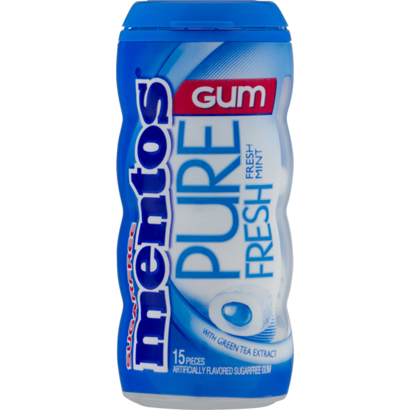 Mentos Gum, Fresh Mint, with Green Tea Extract (15 ct) - Instacart