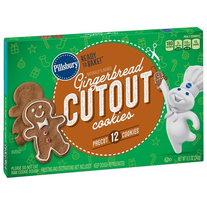 Pillsbury Ready To Bake!™ Gingerbread Cutout Cookies (8.5 Oz) - Instacart