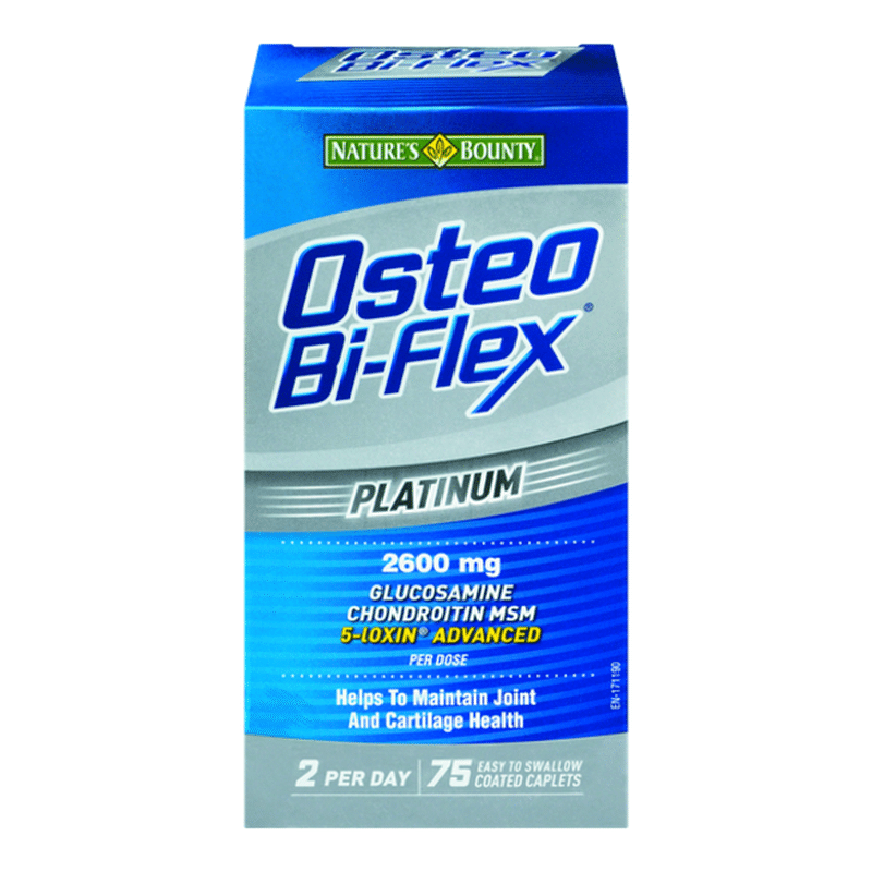 Osteo Bi Flex 2600 Mg 5 Loxin Advanced Glucosamine Chondroitin Msm 75